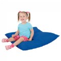 Alternate Image #3 of Jumbo Pillow with Removable Cover - Blue