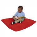 Alternate Image #2 of Jumbo Pillow with Removable Cover - Red