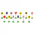 Alternate Image #2 of Miniature Traffic Signs 7" High - 13 Pieces