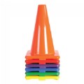 Alternate Image #3 of 12" Outdoor Durable Rainbow Cone - Set of 6