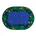 Thumbnail Image of Peaceful Tropical Night Rug - 3'10" x 5'5" Oval