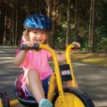 Alternate Thumbnail #2 of Child's Safety Helmet Size Small - Fluorescent Blue