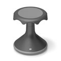 Thumbnail Image of Hokki Stool Flexible Ergonomic Seating - 15" Black