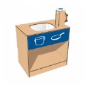 Primary Thumbnail of Kid Kitchen Faucet Sink with Hose Attachment - Blue
