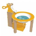 Primary Thumbnail of Spout and Splash - In-Ground Mount - Yellow/Latte
