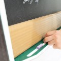 Alternate Thumbnail #2 of Double-Sided Magnetic Outdoor Chalkboard with Casters - Green/Chocolate