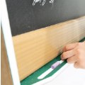 Alternate Thumbnail #2 of Double-Sided Magnetic Outdoor Chalkboard with Casters - Green/Latte