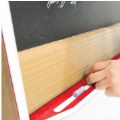Alternate Thumbnail #2 of Double-Sided Magnetic Outdoor Chalkboard with Casters - Red/Latte