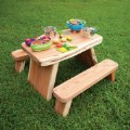 Alternate Image #2 of Wood Slab Leg Table - Toddler