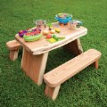 Primary Thumbnail of Wood Slab Leg Tables and Benches