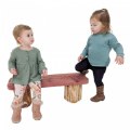 Primary Thumbnail of Wood Slab Leg Bench - Toddler