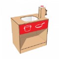 Primary Thumbnail of Kid Kitchen Faucet Sink with Hose Attachment - Red