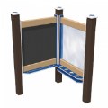 Thumbnail Image of Chalkboard and Paint Panel - In-Ground - Blue/Chocolate