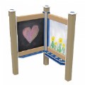 Thumbnail Image #2 of Chalkboard and Paint Panel - In-Ground - Blue/Latte