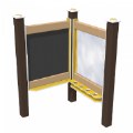 Thumbnail Image of Chalkboard and Paint Panel - In-Ground - Yellow/Chocolate
