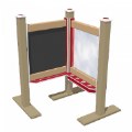 Thumbnail Image of Chalkboard and Paint Panel - Red/Latte