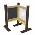 Thumbnail Image of Chalkboard and Paint Panel - Yellow/Chocolate
