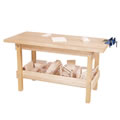Primary Thumbnail of Workbench with Clear Trays and Wood