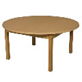 Primary Thumbnail of 48" Round High Pressure Laminate Table with Hardwood Legs