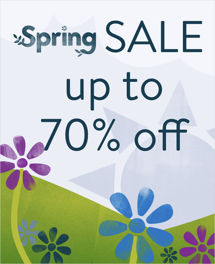 Spring Sale - up to 70% off