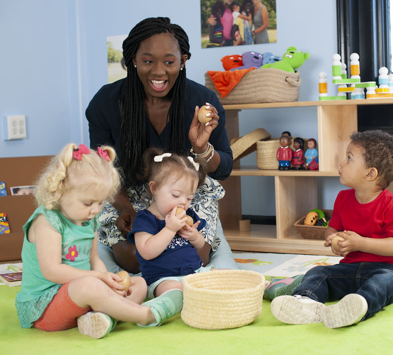 Teacher with Toddlers