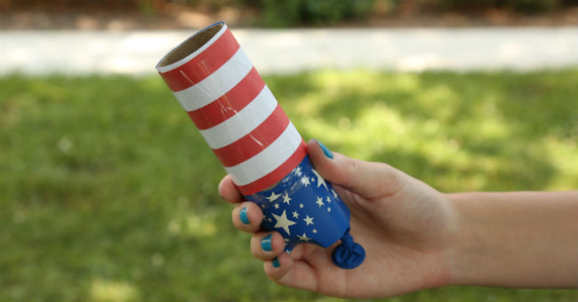 DIY Confetti Poppers for Independence Day