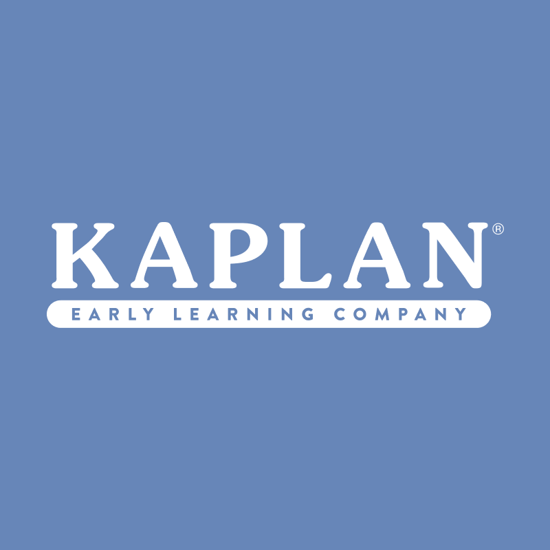Kaplan White Logo on Lavender