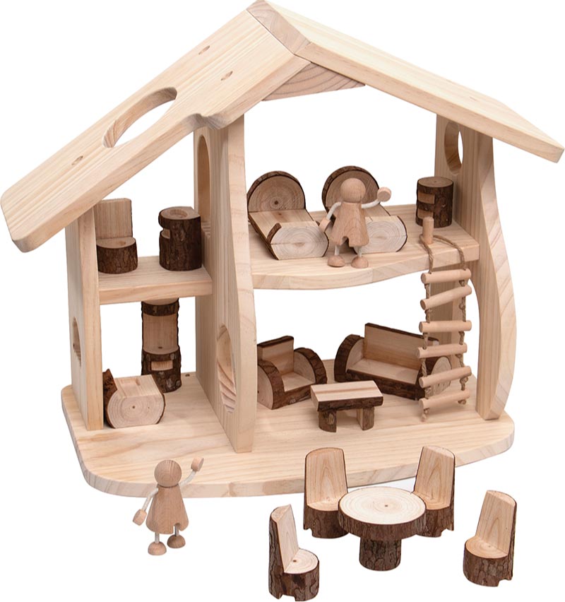 Woodlands Dollhouse with Furniture