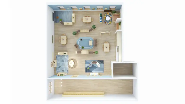 Carolina Connections classroom floorplan