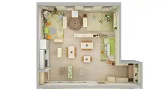 Carolina Birch young toddler classroom floorplan