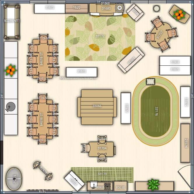 classroom drawing layout