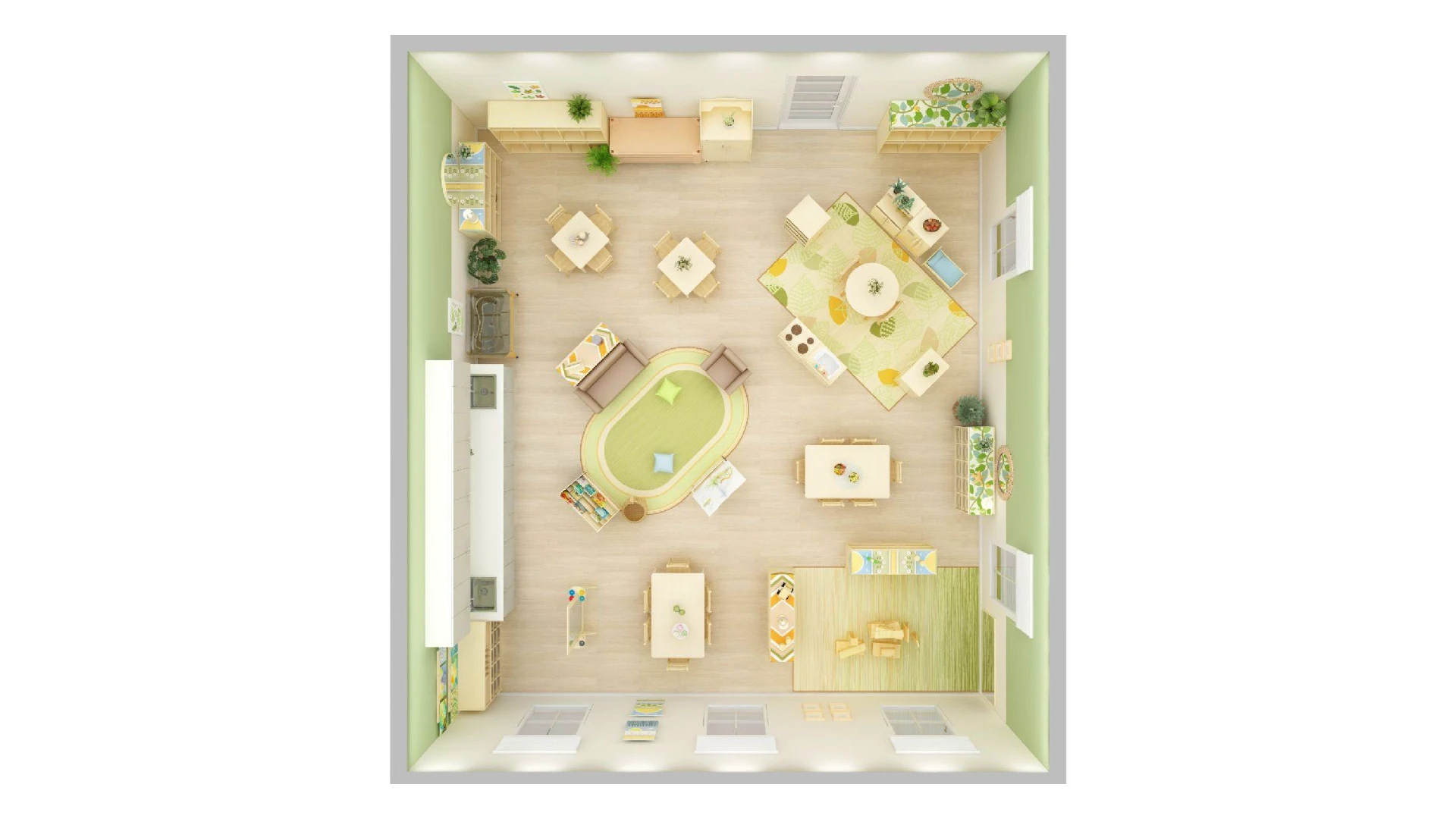 New York City 3-K for All classroom floorplan