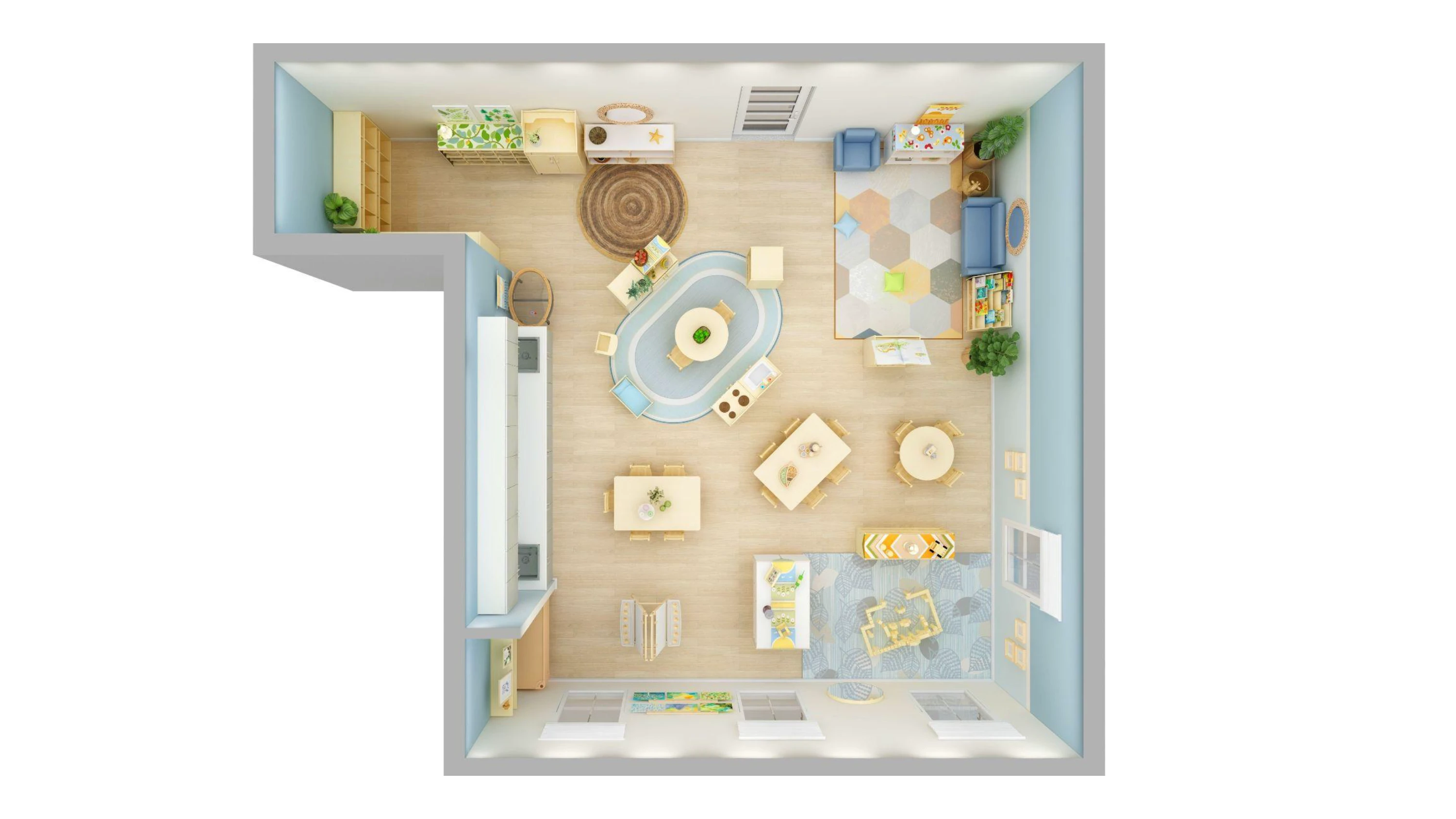 New York City 3-K for All classroom floorplan