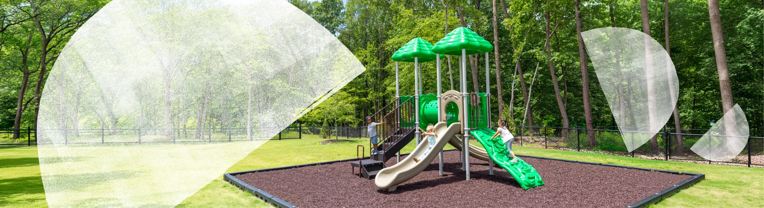 Playground set outdoors