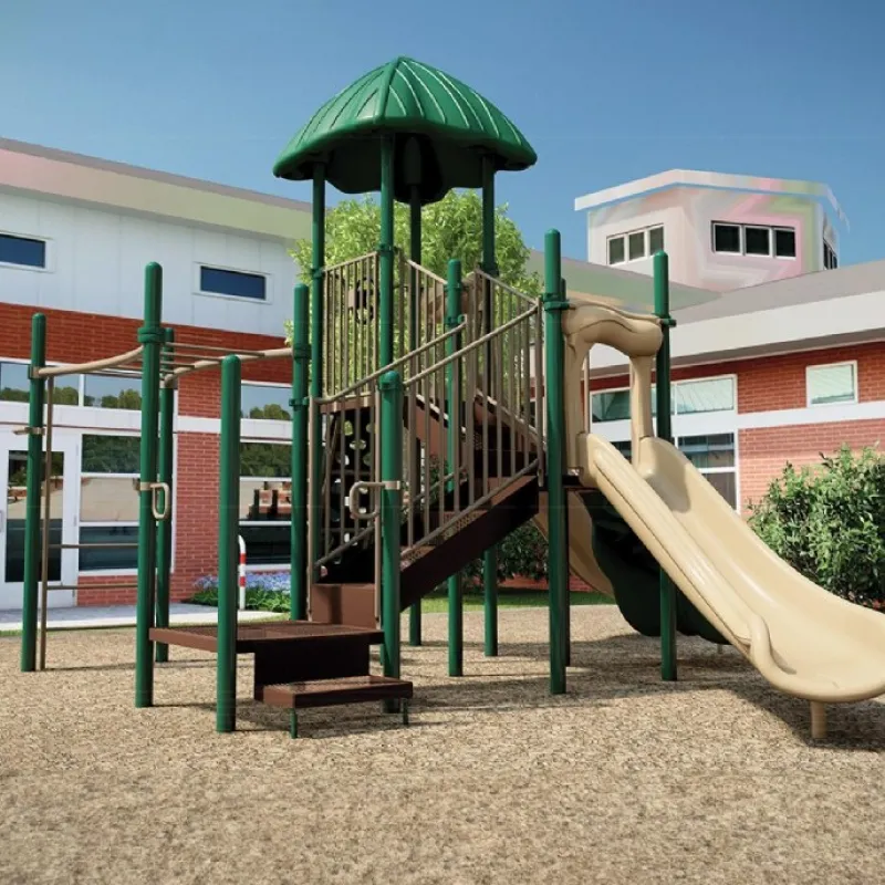 Tall playground structure
