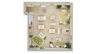 Sense of Place Preschool classrom floorplan
