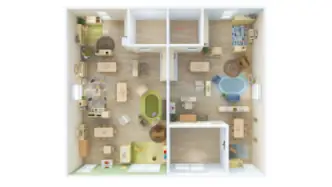 TK California classroom floorplan