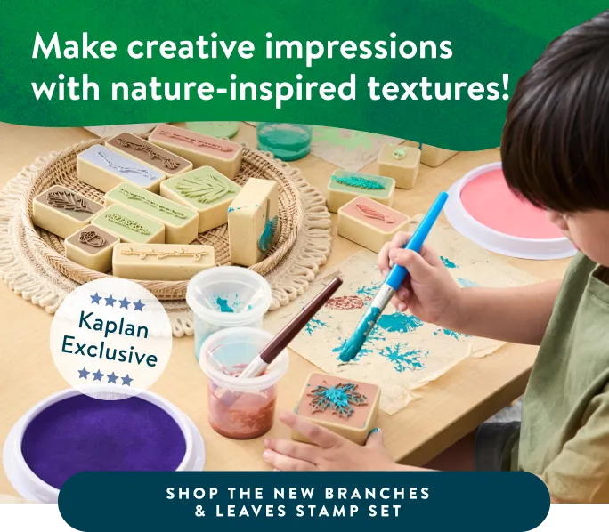 Make creative impressions with nature-inspired textures!