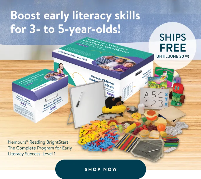 Boost early literacy skills for 3- to 5-year-olds!