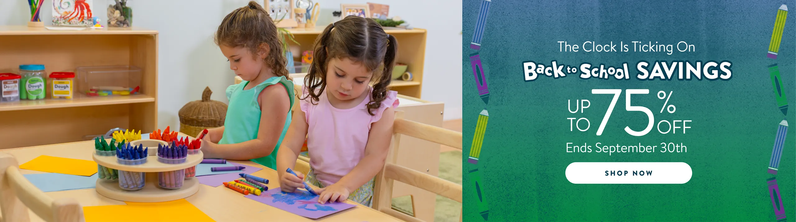 The Clock is Ticking on Back-to-School Savings! Up to 75% off ends September 30th