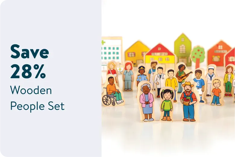 Save 28% on Wooden People Set