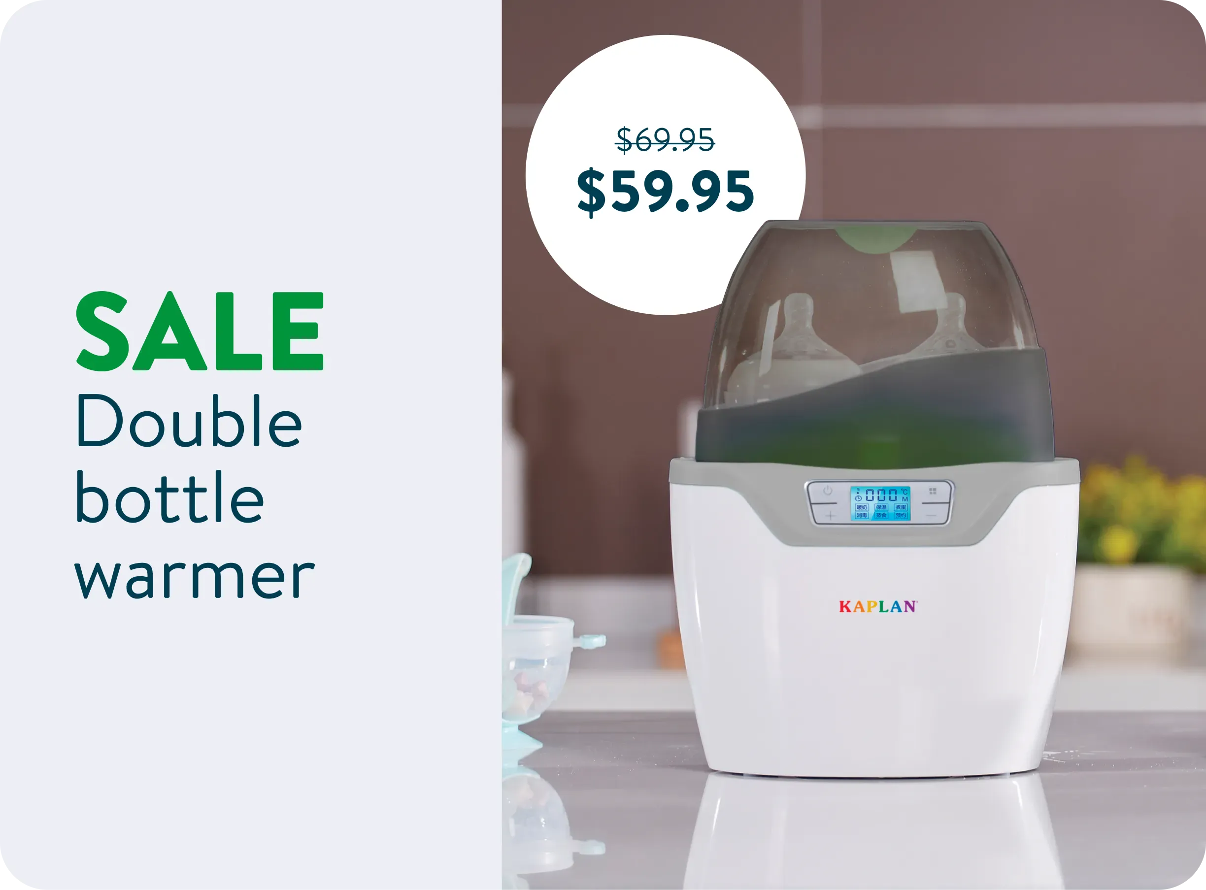 SALE! Double Bottle Warmer